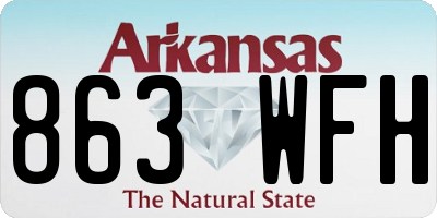 AR license plate 863WFH