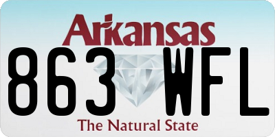 AR license plate 863WFL
