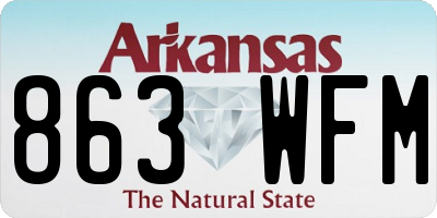 AR license plate 863WFM