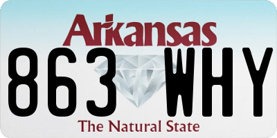 AR license plate 863WHY