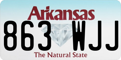 AR license plate 863WJJ