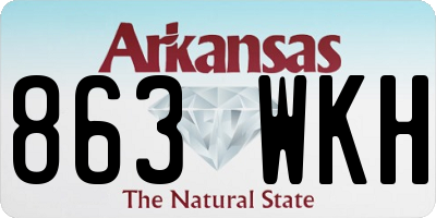 AR license plate 863WKH