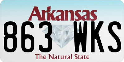 AR license plate 863WKS