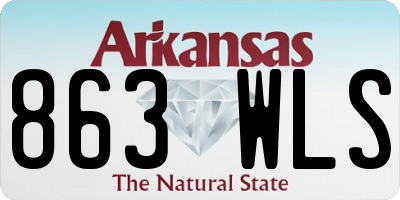 AR license plate 863WLS