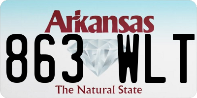 AR license plate 863WLT