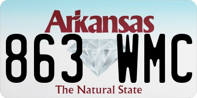 AR license plate 863WMC