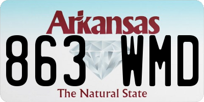 AR license plate 863WMD