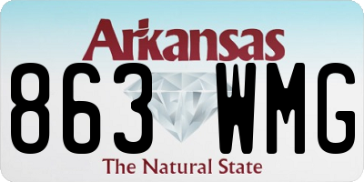 AR license plate 863WMG