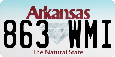 AR license plate 863WMI