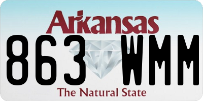 AR license plate 863WMM