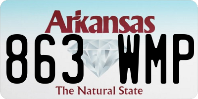 AR license plate 863WMP