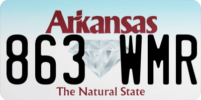 AR license plate 863WMR