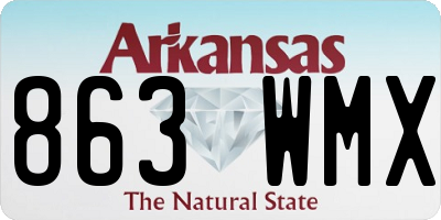 AR license plate 863WMX