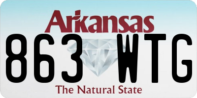 AR license plate 863WTG