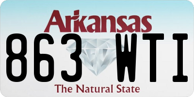 AR license plate 863WTI