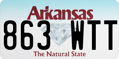 AR license plate 863WTT