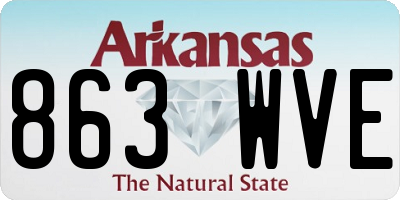 AR license plate 863WVE