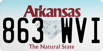 AR license plate 863WVI