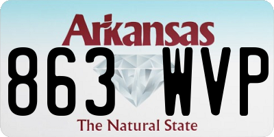 AR license plate 863WVP
