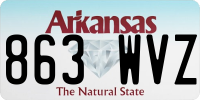AR license plate 863WVZ