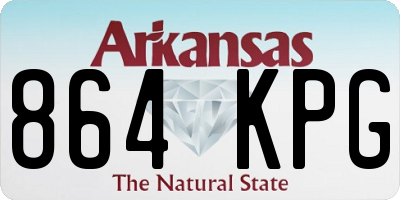 AR license plate 864KPG