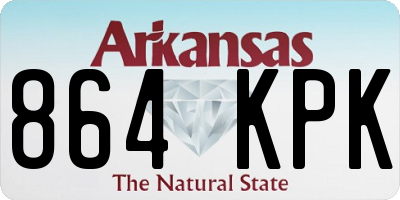 AR license plate 864KPK