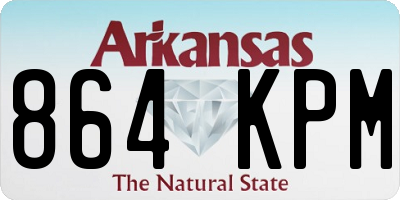 AR license plate 864KPM