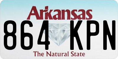 AR license plate 864KPN