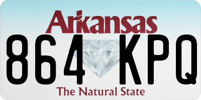 AR license plate 864KPQ