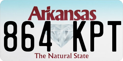 AR license plate 864KPT