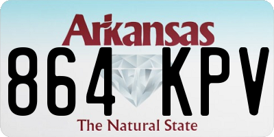 AR license plate 864KPV