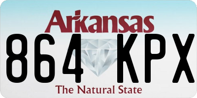 AR license plate 864KPX