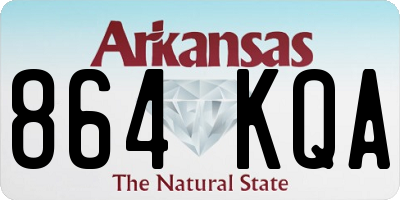 AR license plate 864KQA
