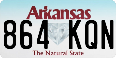 AR license plate 864KQN