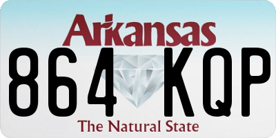 AR license plate 864KQP
