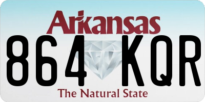 AR license plate 864KQR