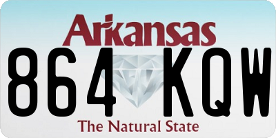 AR license plate 864KQW