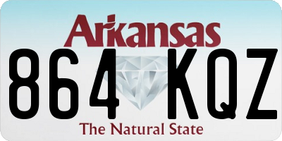 AR license plate 864KQZ