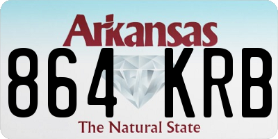 AR license plate 864KRB
