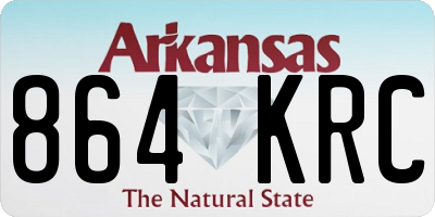 AR license plate 864KRC