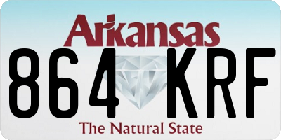 AR license plate 864KRF