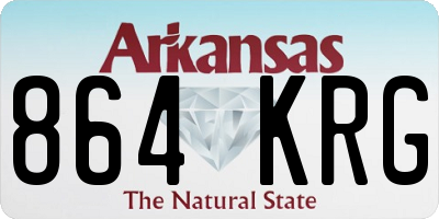 AR license plate 864KRG