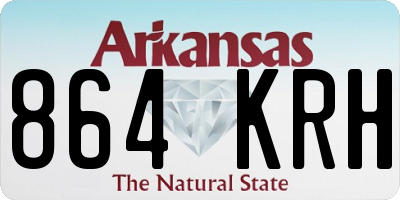 AR license plate 864KRH
