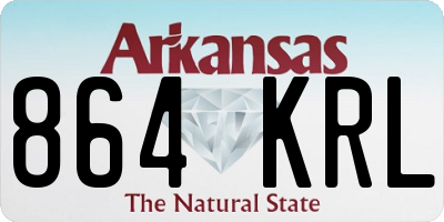 AR license plate 864KRL
