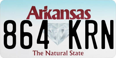 AR license plate 864KRN