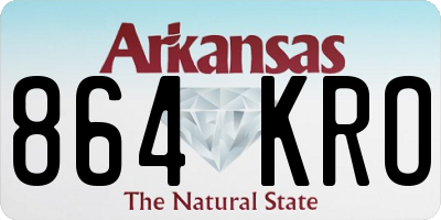 AR license plate 864KRO