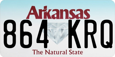 AR license plate 864KRQ