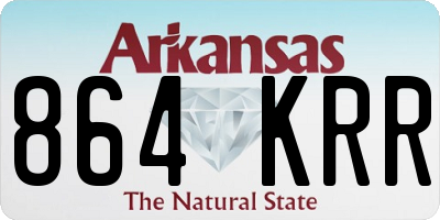 AR license plate 864KRR