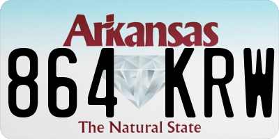 AR license plate 864KRW