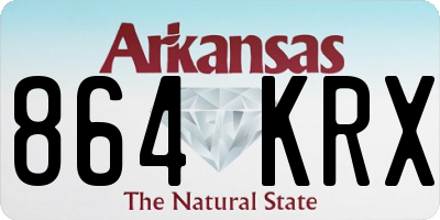 AR license plate 864KRX